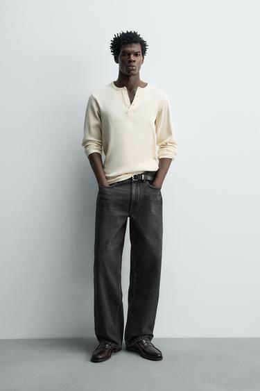 BAGGY FIT JEANS - Charcoal by Zara