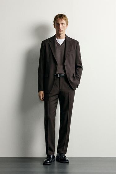 REGULAR FIT WOOL BLEND SUIT - by Zara