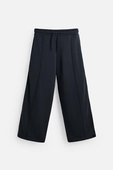 CONTRAST JOGGER TROUSERS - Navy blue by Zara - Image 5