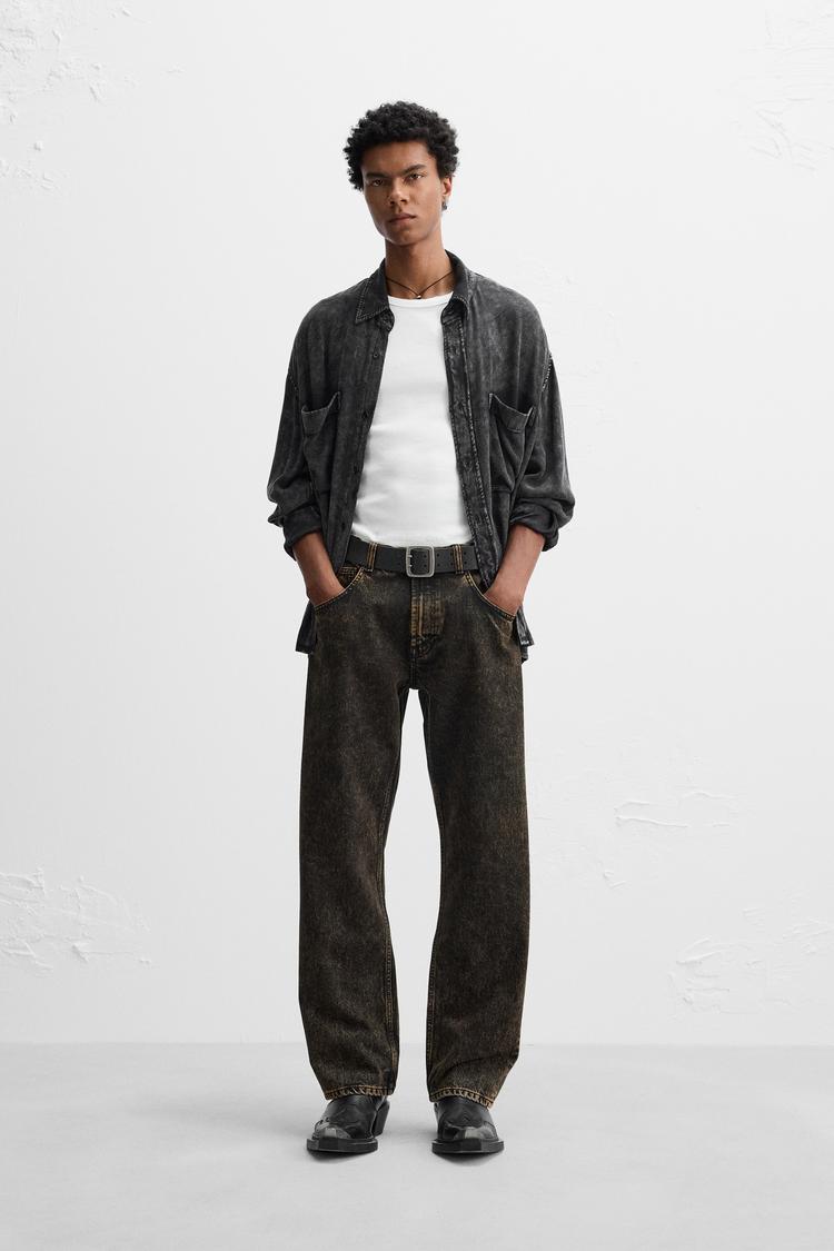 LIMITED EDITION FADED JEANS - Black | ZARA India