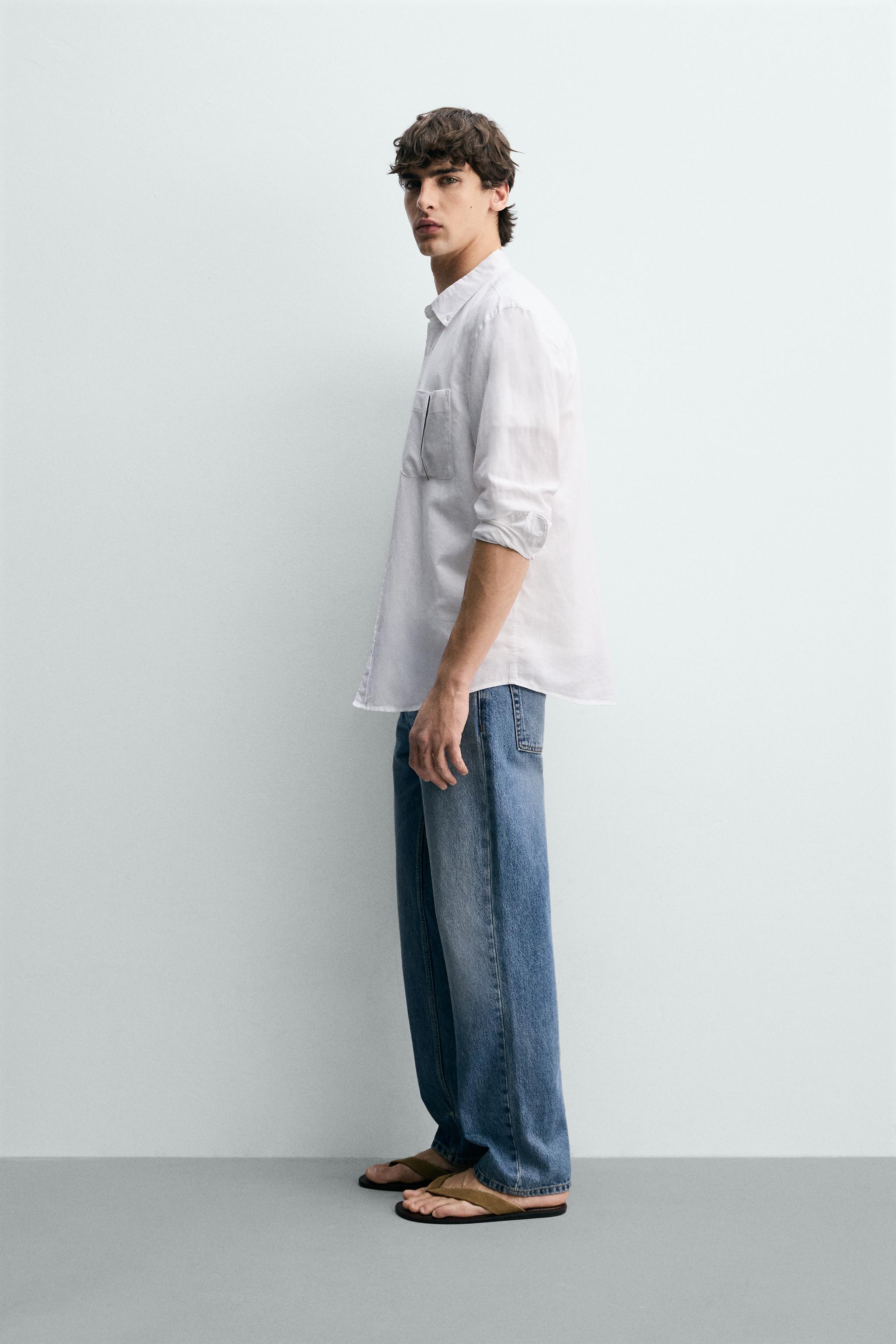 CHEMISE REGULAR FIT LYOCELL - COTON
