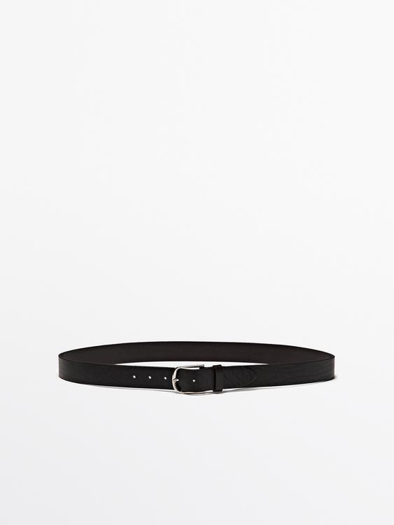 Nappa leather belt