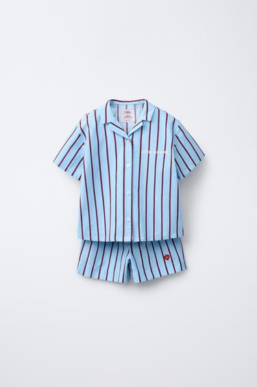 2-6 YEARS/ HÔTEL MAGIQUE © X ZARA STRIPED POPLIN PYJAMAS - striped by Zara - Image 0
