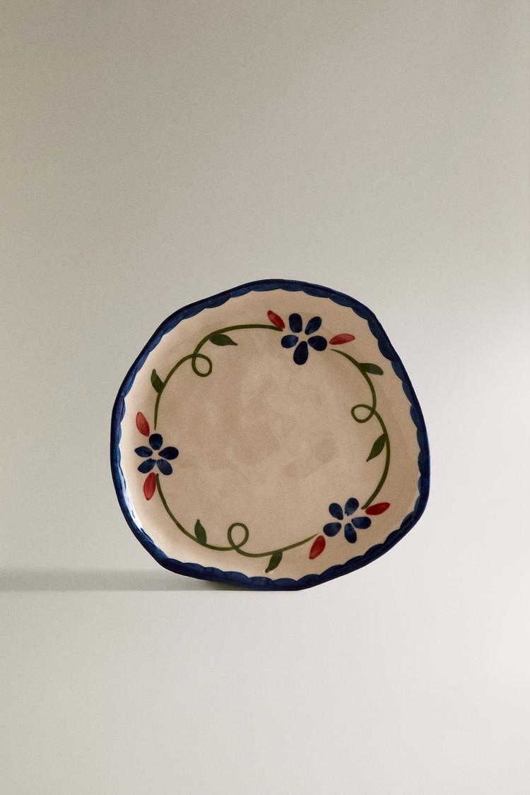 FLORAL DESSERT PLATE
