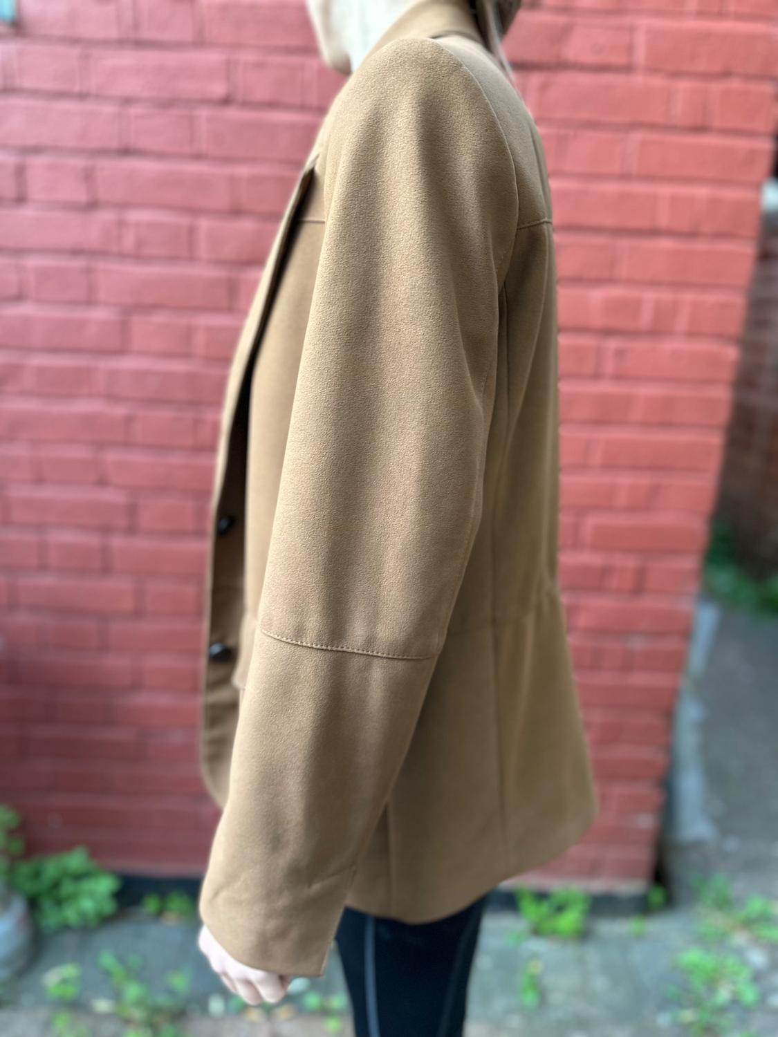 FAUX SUEDE STRAIGHT BLAZER - Image 2