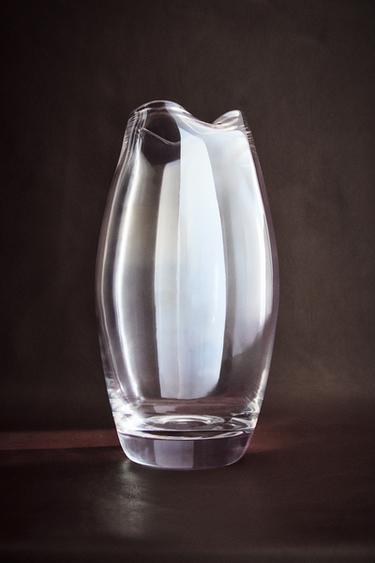 TALL VASE WITH IRREGULAR NECK - Pearl / Beige by Zara - Image 5