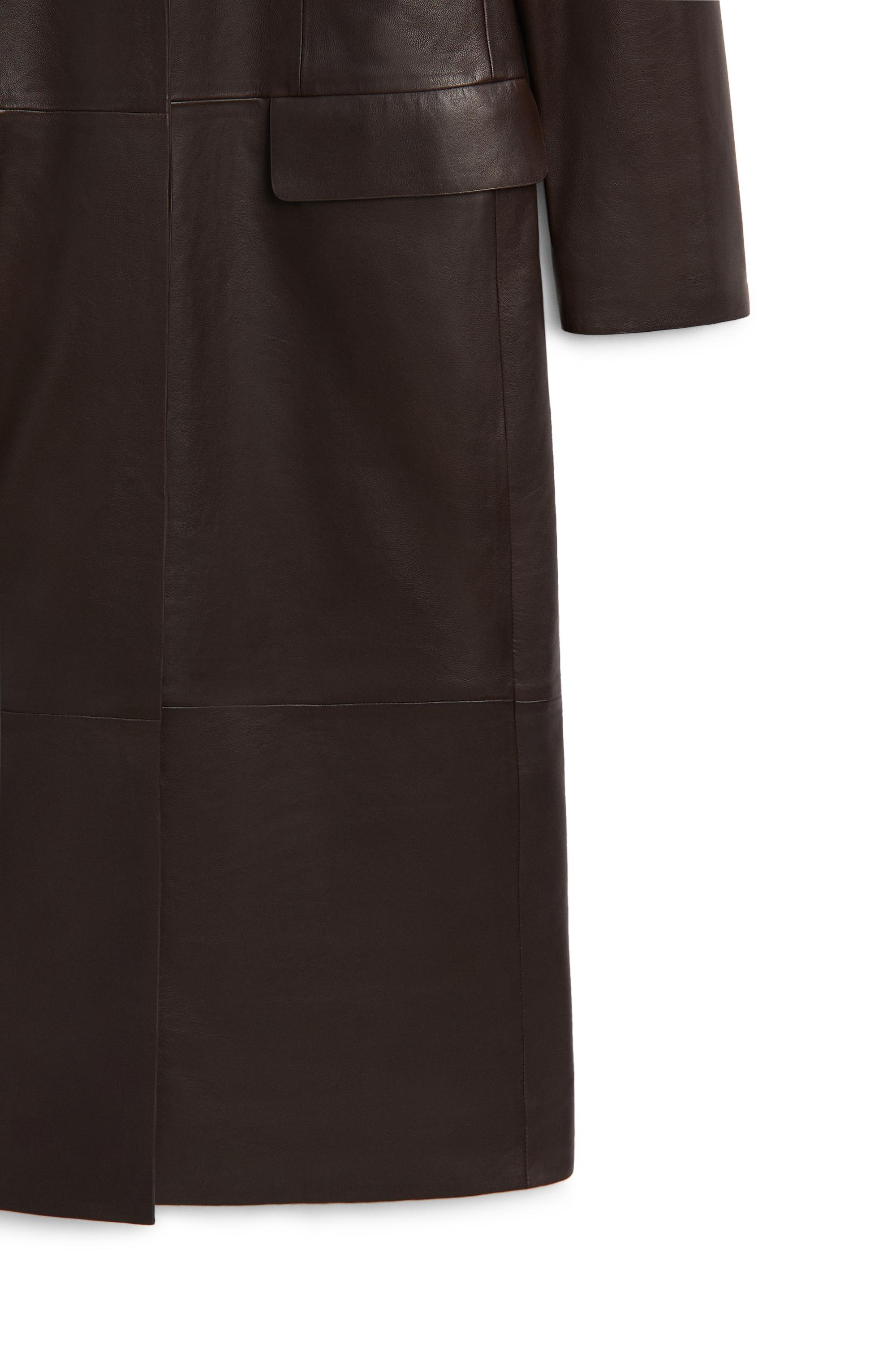 Long fitted leather coat - LIMITED EDITION