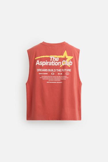 CONTRAST PRINT KNIT TANK TOP - Red by Zara - Image 7