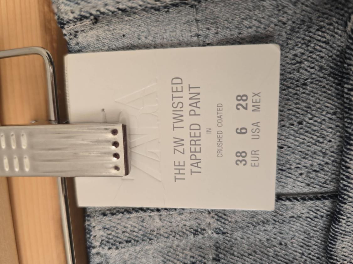 ZW COLLECTION TAPERED COATED MID-RISE JEANS - Image 2