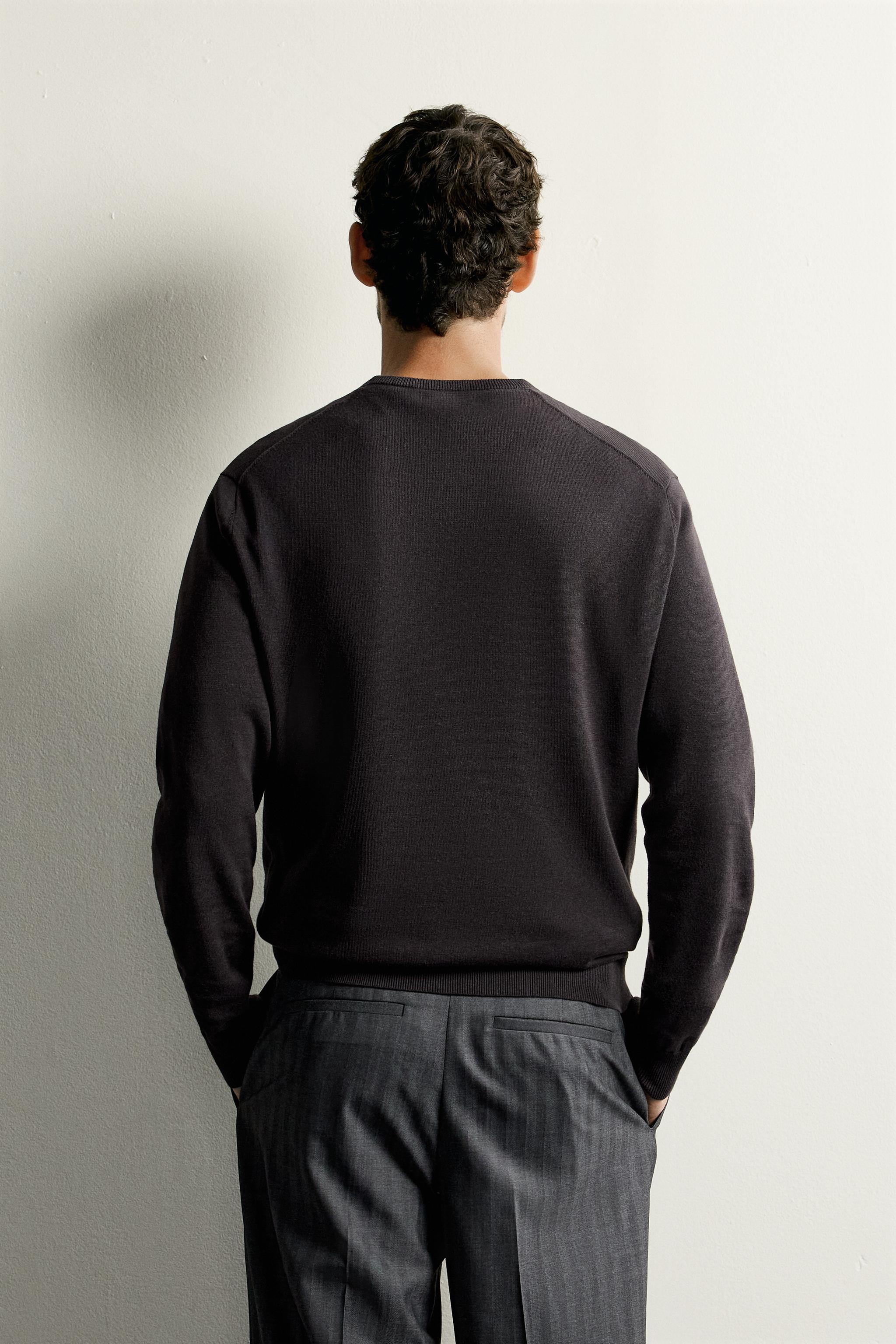 COTTON BLEND REGULAR FIT SWEATER