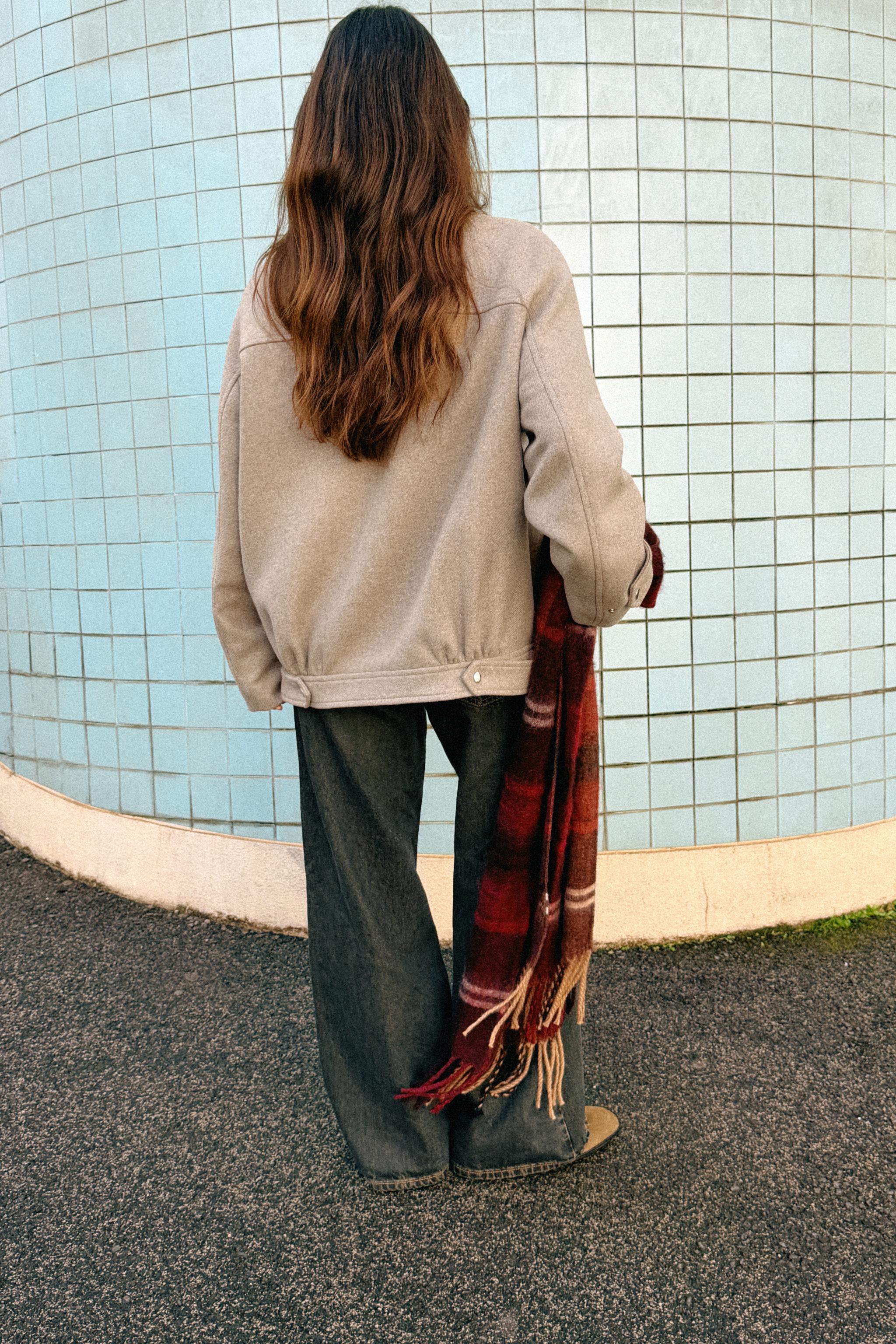 FOULARD JACQUARD À CARREAUX