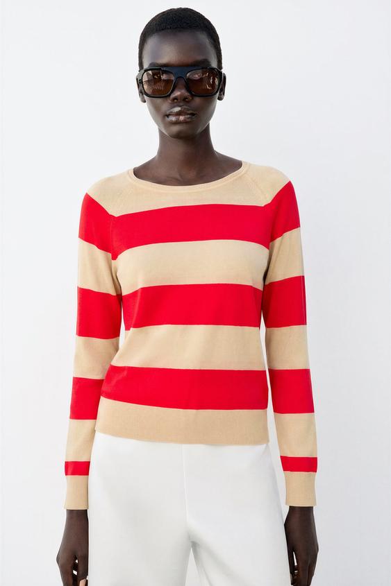 JERSEY BÁSICO PUNTO - Raya Roja de Zara - Imagen 0