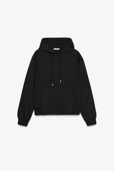 BASIC HOODIE - Black by Zara