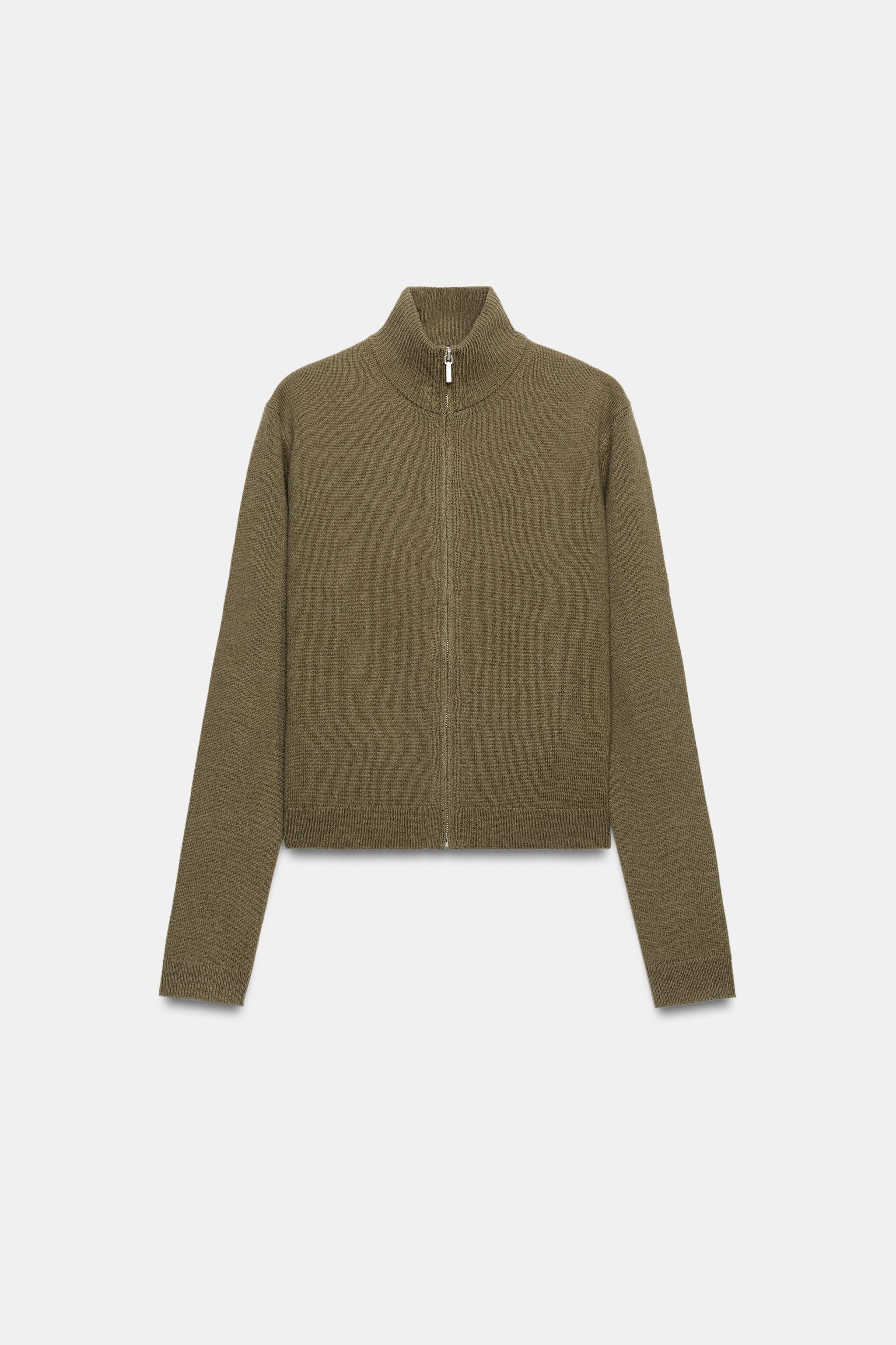 Zara %100 YÜN FERMUARLI HIRKA görsel 6