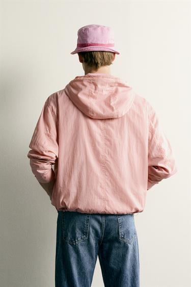 CROPPED FIT TECHNICAL JACKET — Pink 2