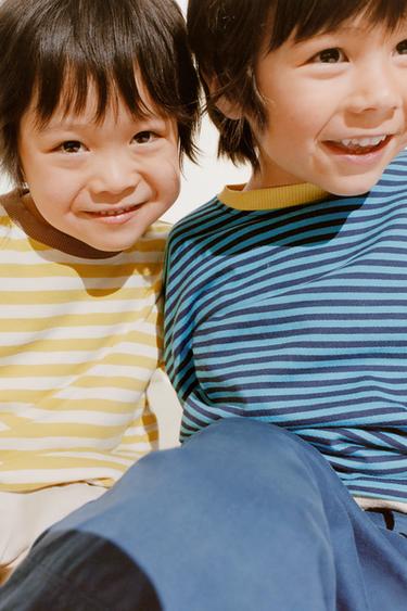 ZARA TIMELESS - SWEATSHIRT MIT KONTRASTSTREIFEN - Gelb von Zara