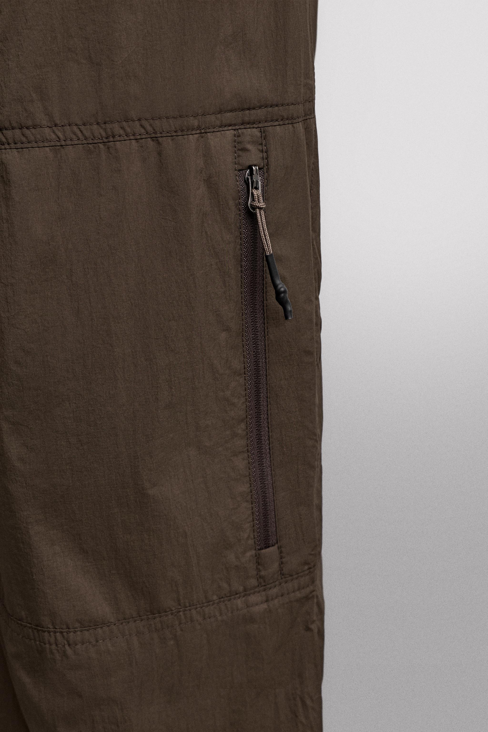 CONTRASTING LINING CARGO PANTS