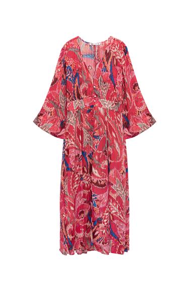 PRINTED METALLIC THREAD DRESS
