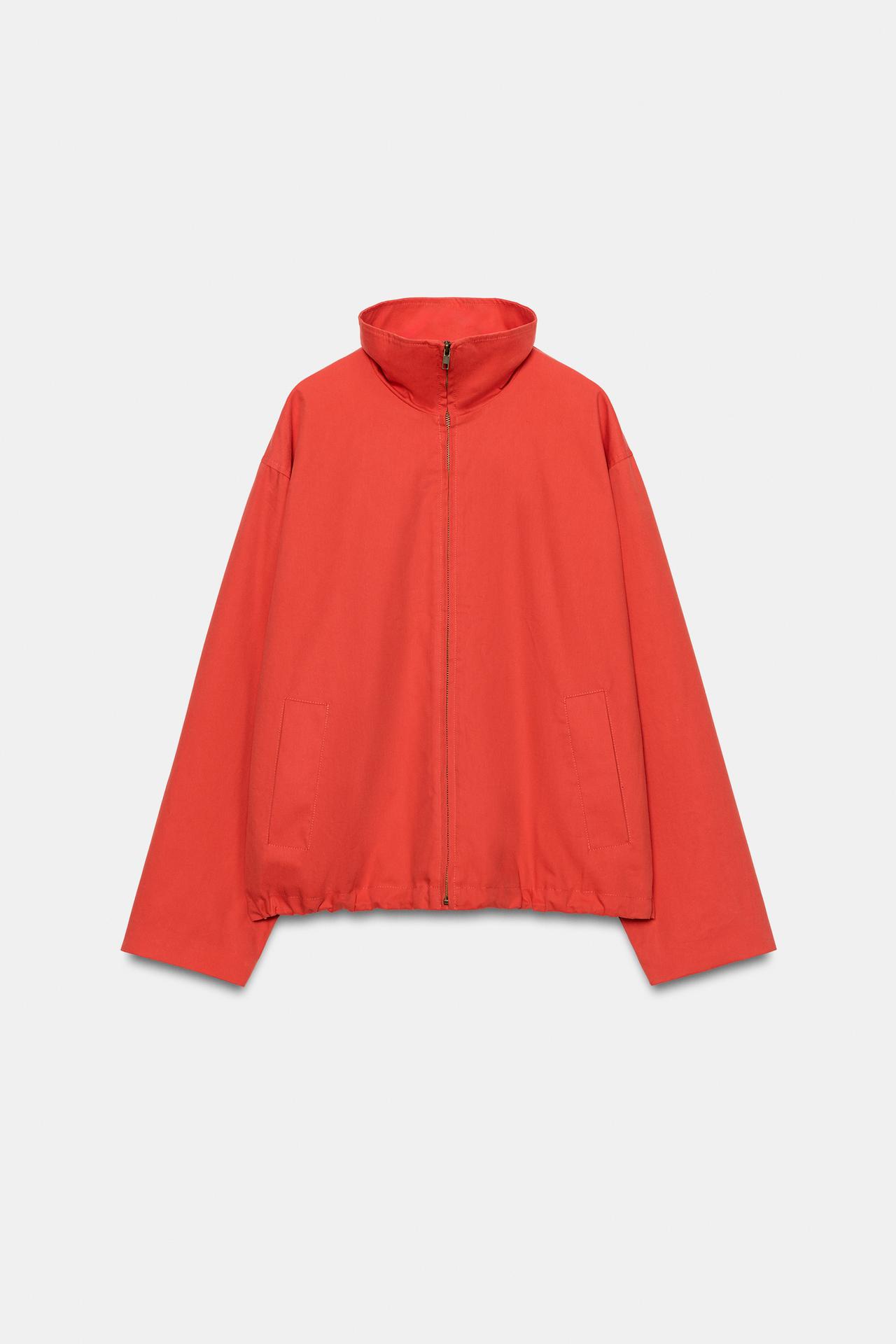 FRUIT OF THE LOOM™ STAND-COLLAR JACKET — Red