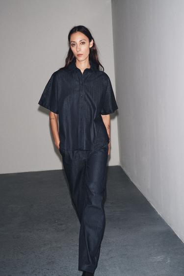 ZW COLLECTION DENIM SHIRT - Blue by Zara