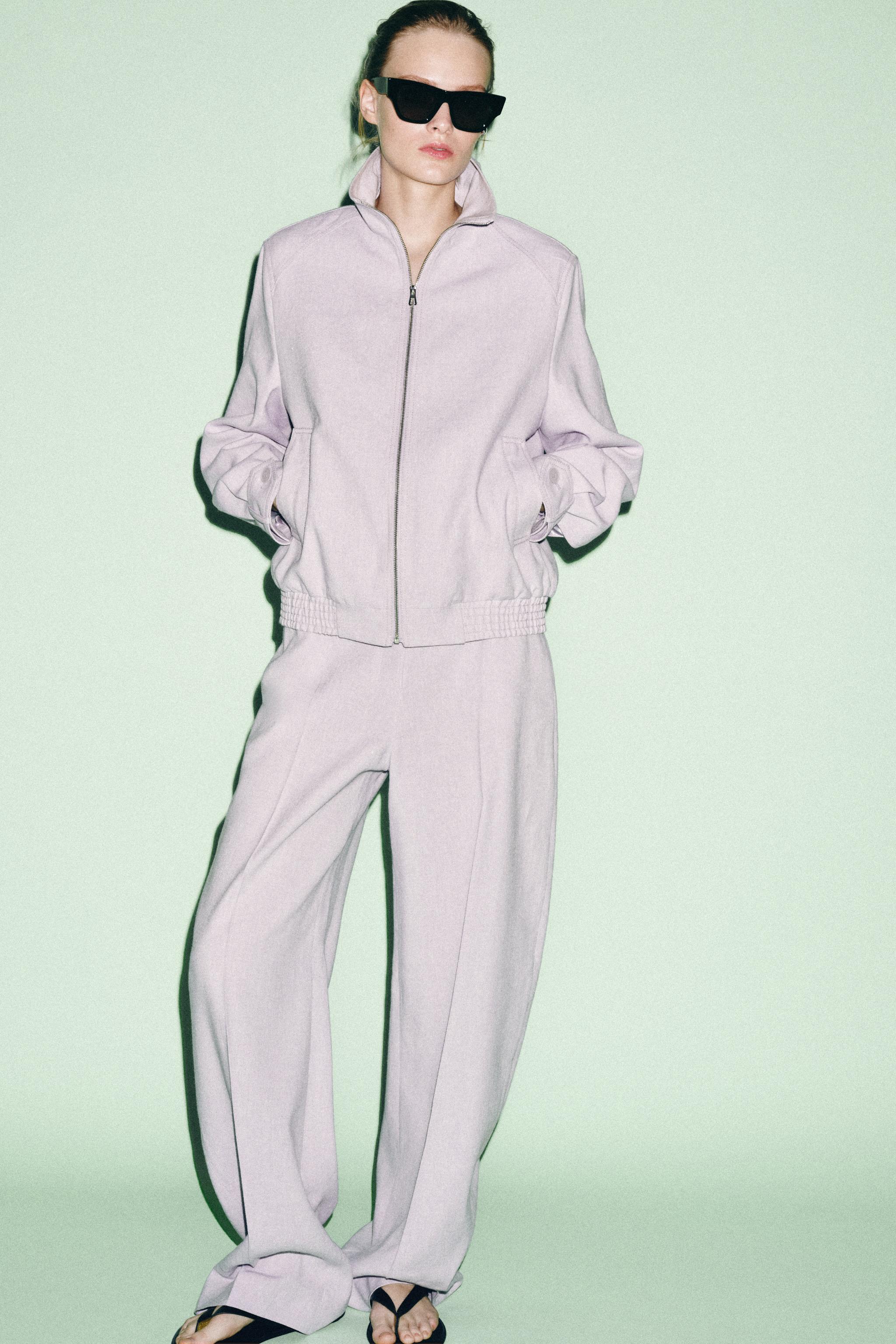 Женские брюки Zara ZW COLLECTION BALLOON TROUSERS — фото 5