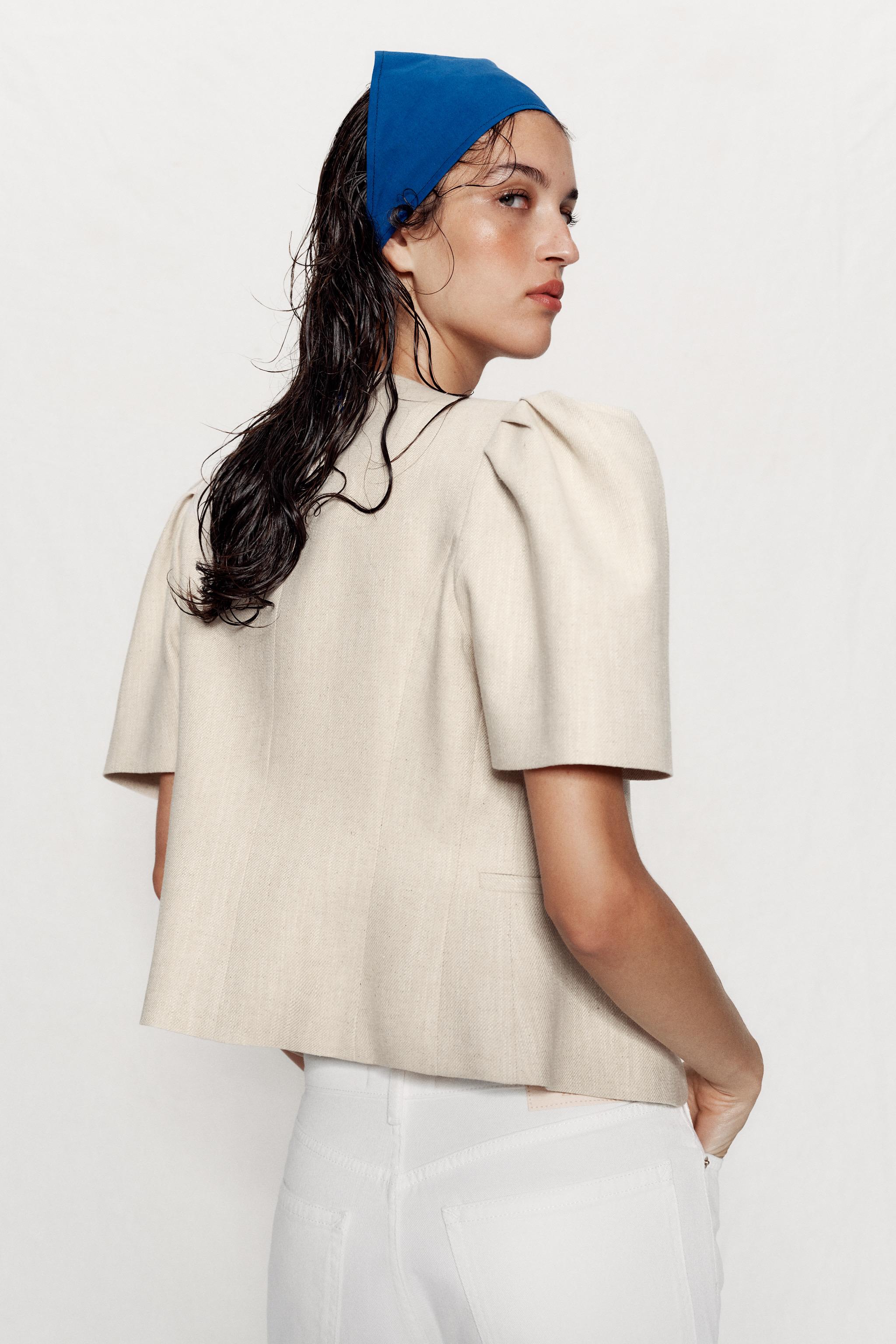 KISA KOLLU BLAZER - Görsel 4