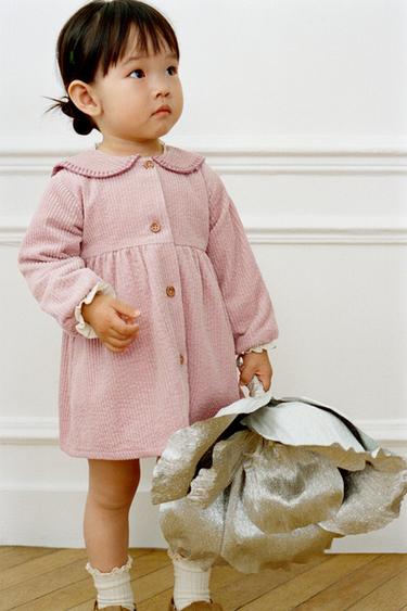 THICK CORDUROY DRESS - Pink by Zara