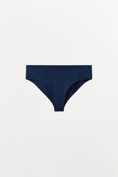 BLØDE TRUSSER MED SØMME - blå fra Zara