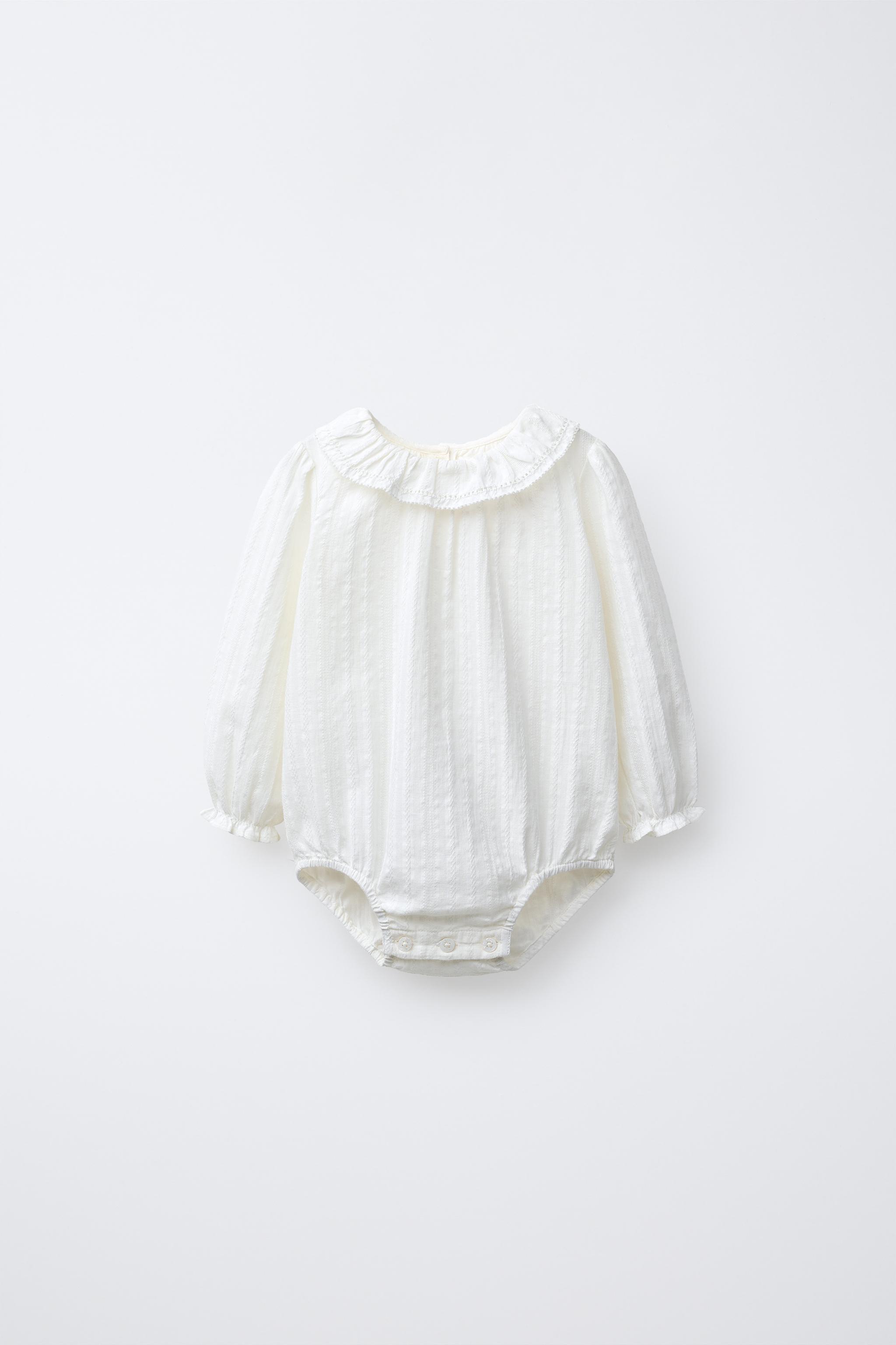 WAFFLE TEXTURED BODYSUIT - Ecru | ZARA United States