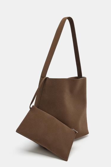 BUCKET SHOULDER BAG - Brown by Zara - Image 2