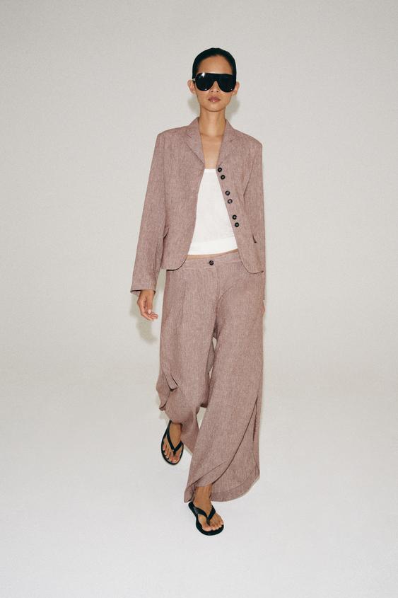 ZW Collection keten yırtmaçlı pantolon
