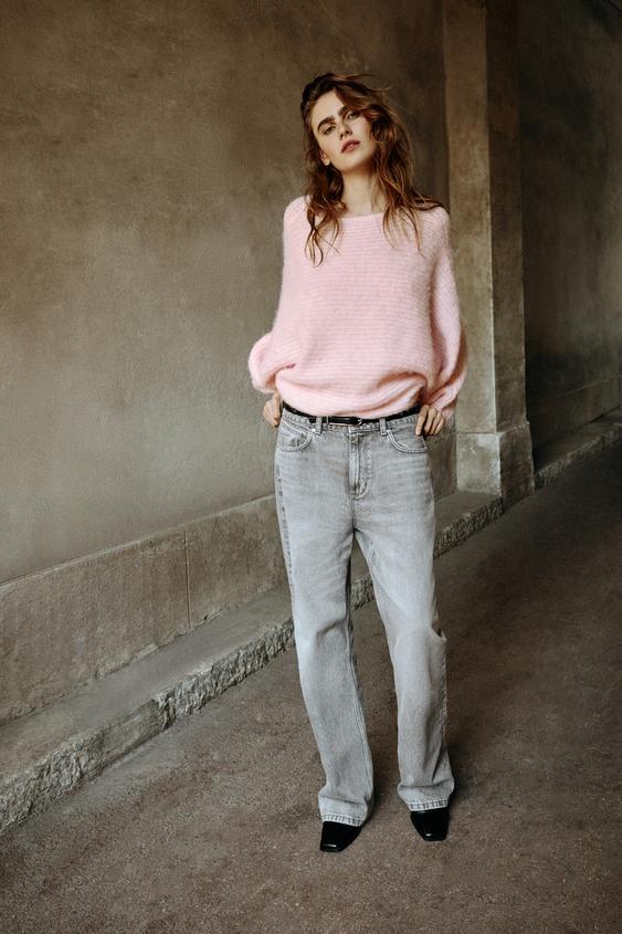 VOLUMINOUS SLEEVE JUMPER - Pale pink by Zara - Image 3