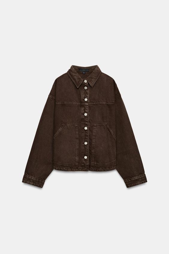 PATCH POCKET JACKET - Brown by Zara - Image 0