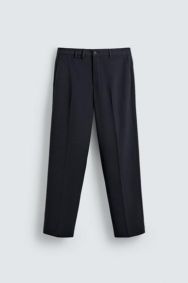 COMFORT SUIT TROUSERS - Navy blue by Zara