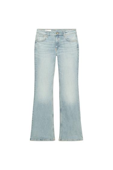 TRF BOOTCUT LOW-RISE JEANS - Aquamarine by Zara