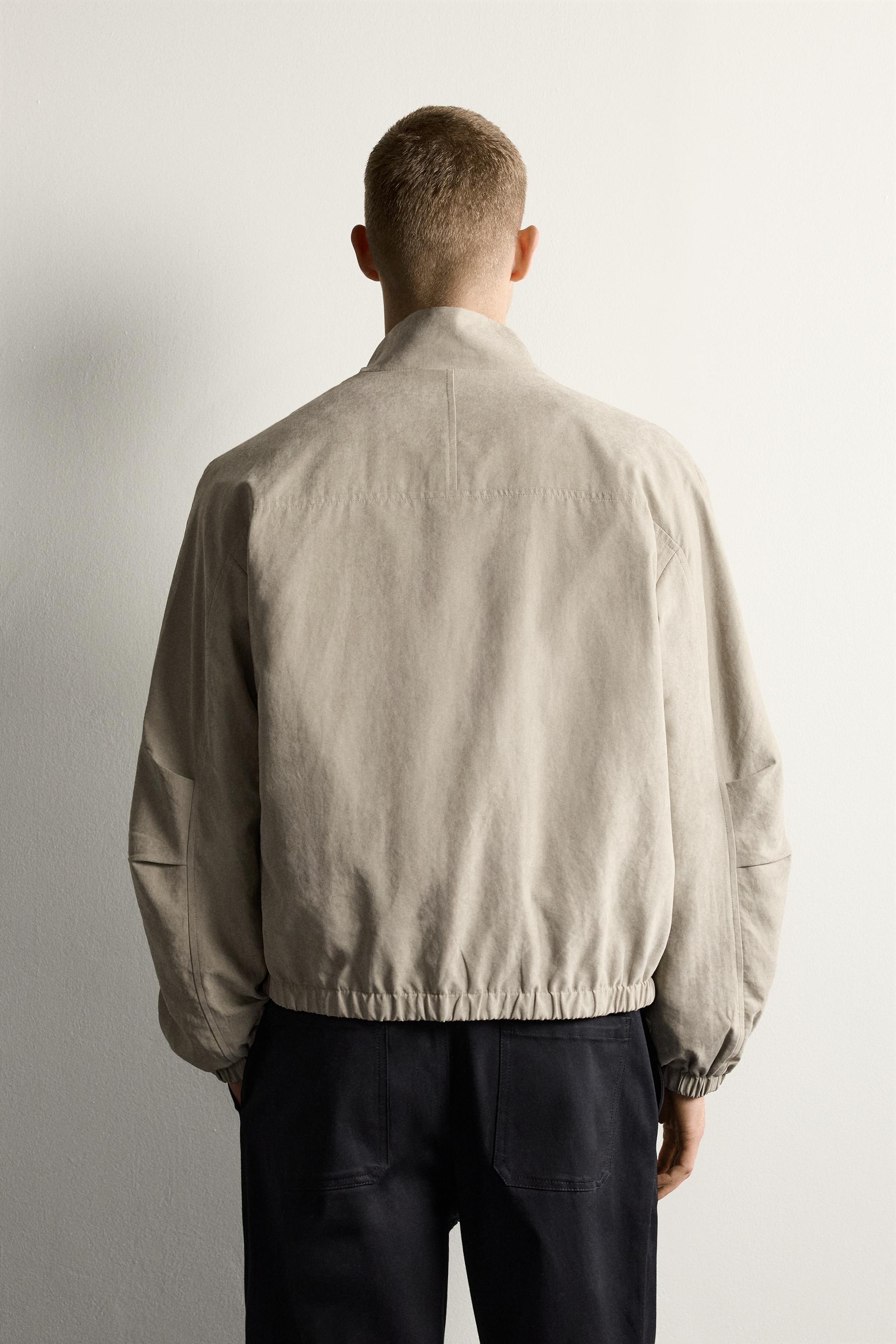 BLOUSON BOMBER RELAXED FIT EFFET DAIM