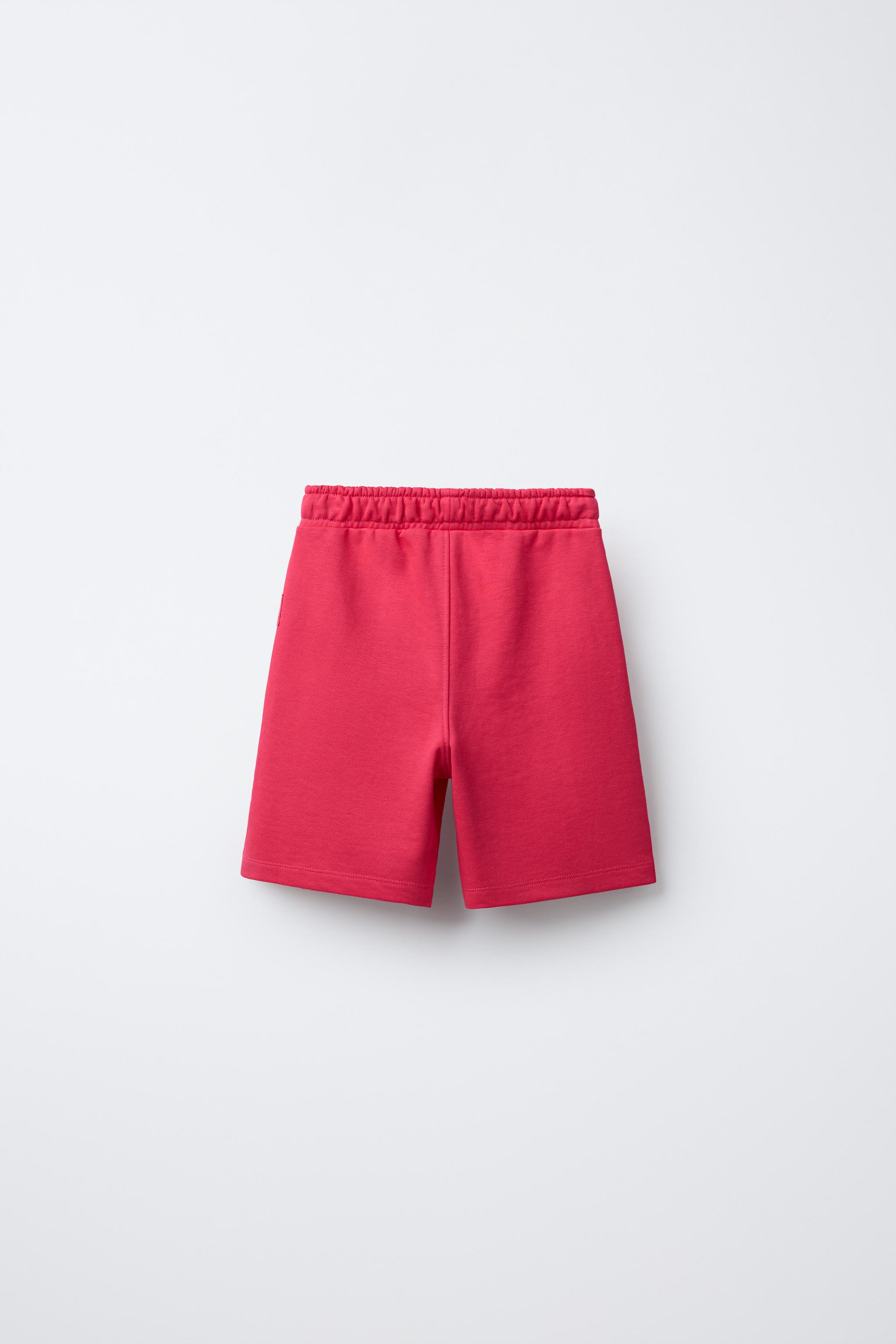 TEXT HOODIE AND BERMUDA SET - Pink | ZARA United States