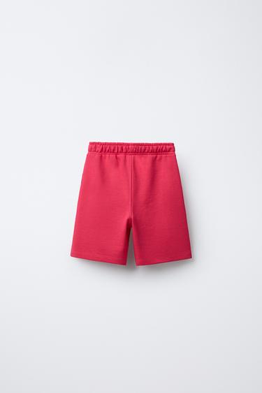 SLOGAN HOODIE AND BERMUDA SHORTS SET - Pink by Zara - Image 5