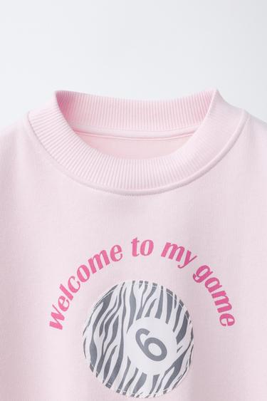 ZEBRA BILLIARD BALL PRINT SWEATSHIRT - Pink by Zara - Image 2