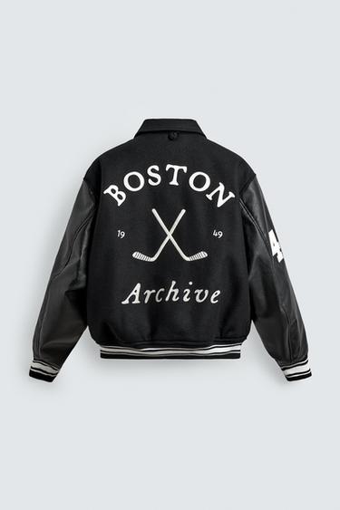 BLOUSON BOMBER BRODERIES EN MATIÈRES VARIÉES - Noir de Zara - Image 8