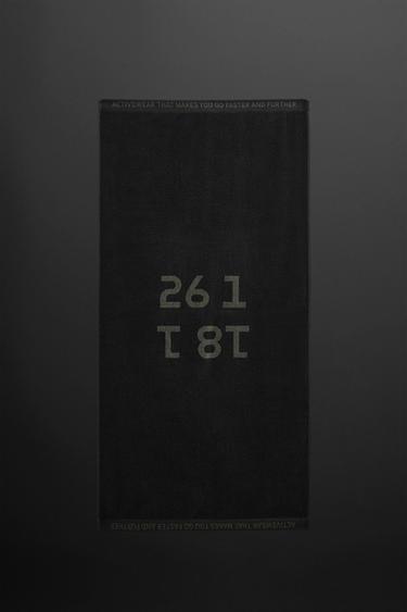 TOALHA GRANDE DE TREINO - Preto da Zara