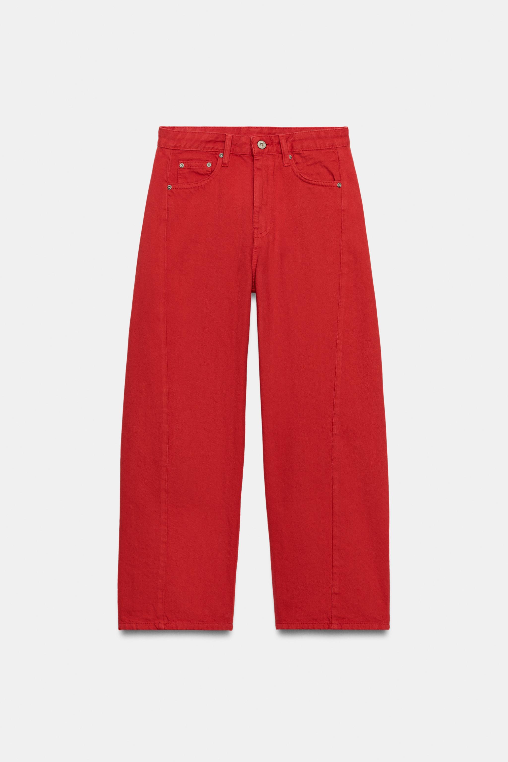 Женские джинсы Zara ZW COLLECTION MID-RISE RELAXED JEANS — фото 6