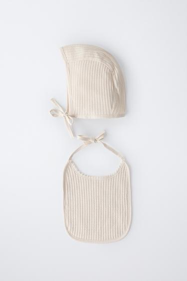 LOT CAPOTE ET BAVOIR STRUCTURÉ - Écru de Zara - Image 3
