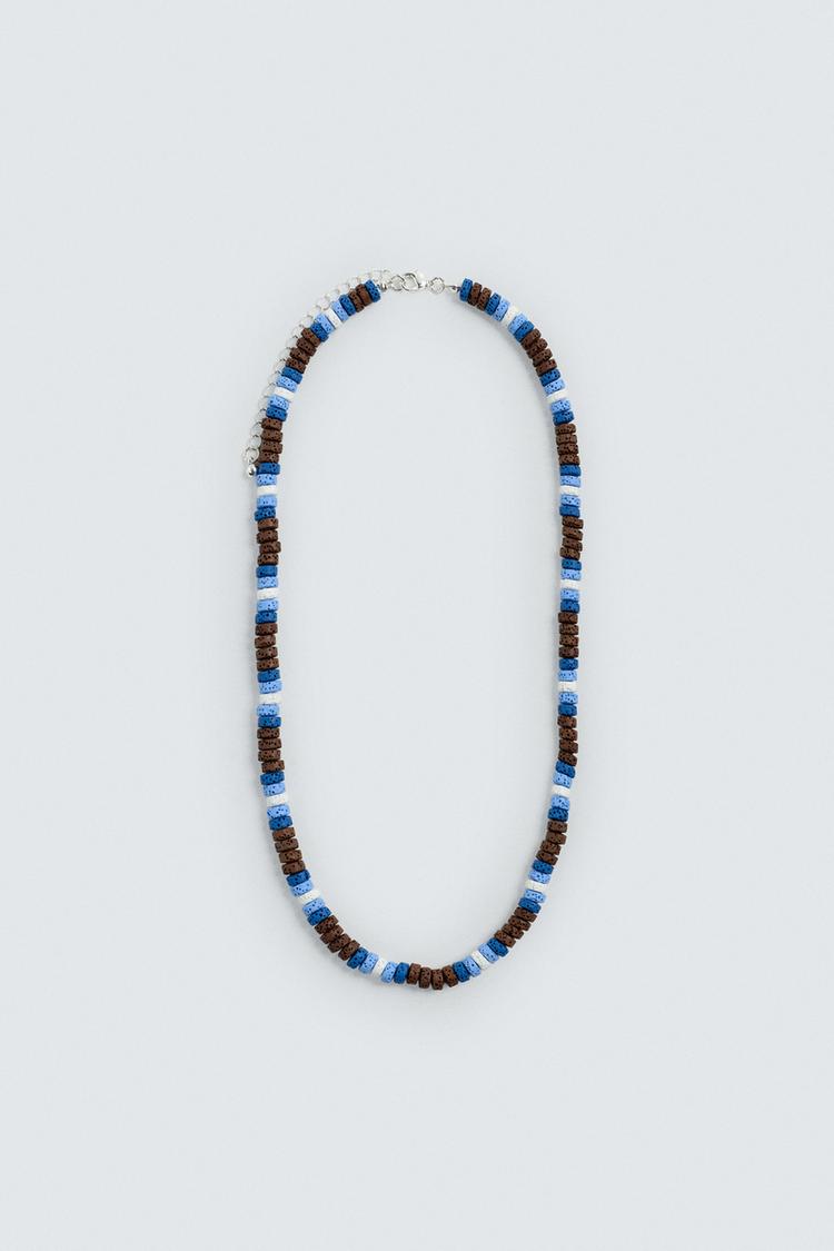 ZARA BEADED STONE NECKLACE