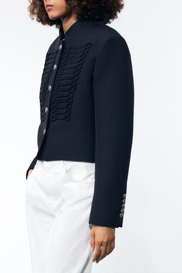 ZW COLLECTION LIMITED EDITION WOOL TOGGLE JACKET - Navy blue by Zara - Image 3