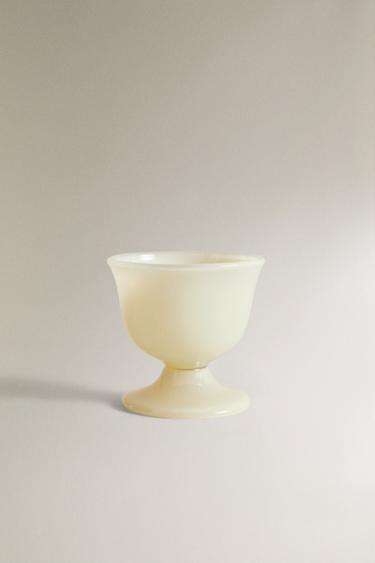 ボロシリケイトガラス エッグスタンドイエロー0Zaraのボロシリケイトガラス エッグスタンド - イエロー - 画像 0