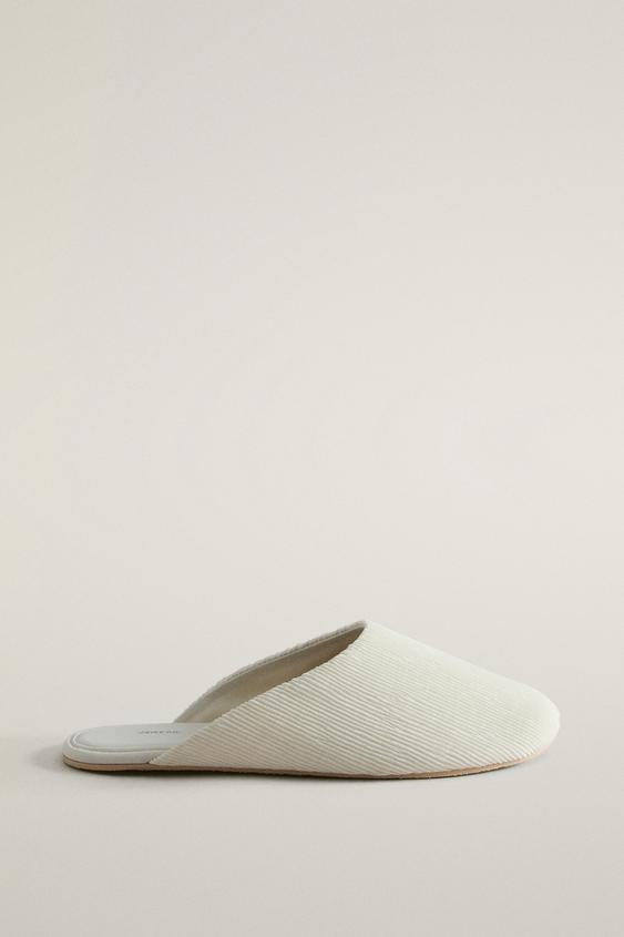 MULES PLISSÉES - Beige de Zara - Image 0