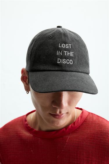 CASQUETTE DÉLAVÉE BRODÉE - Noir de Zara - Image 2