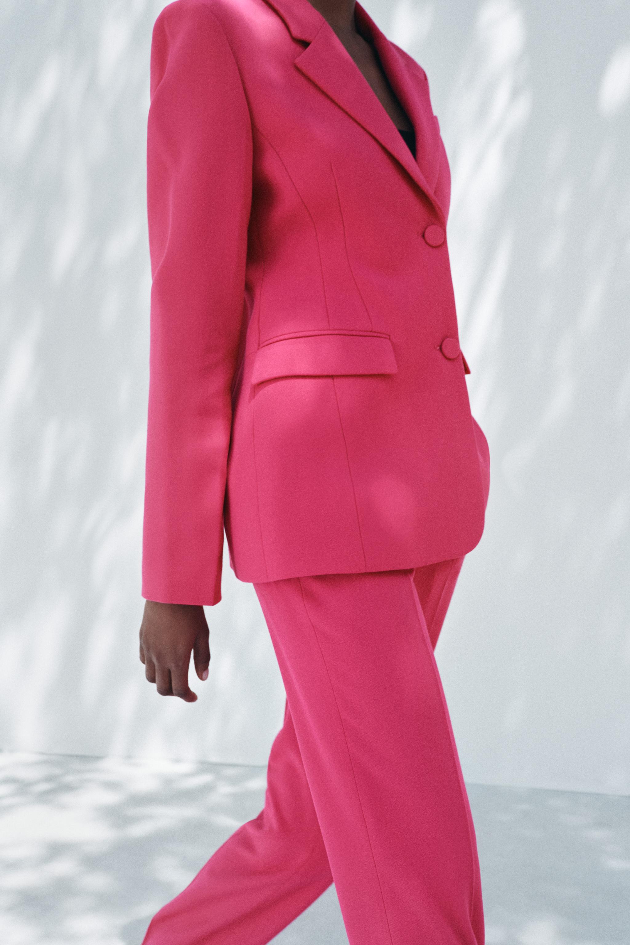 ZW COLLECTION FLARED PANTS - Fuchsia | ZARA United States