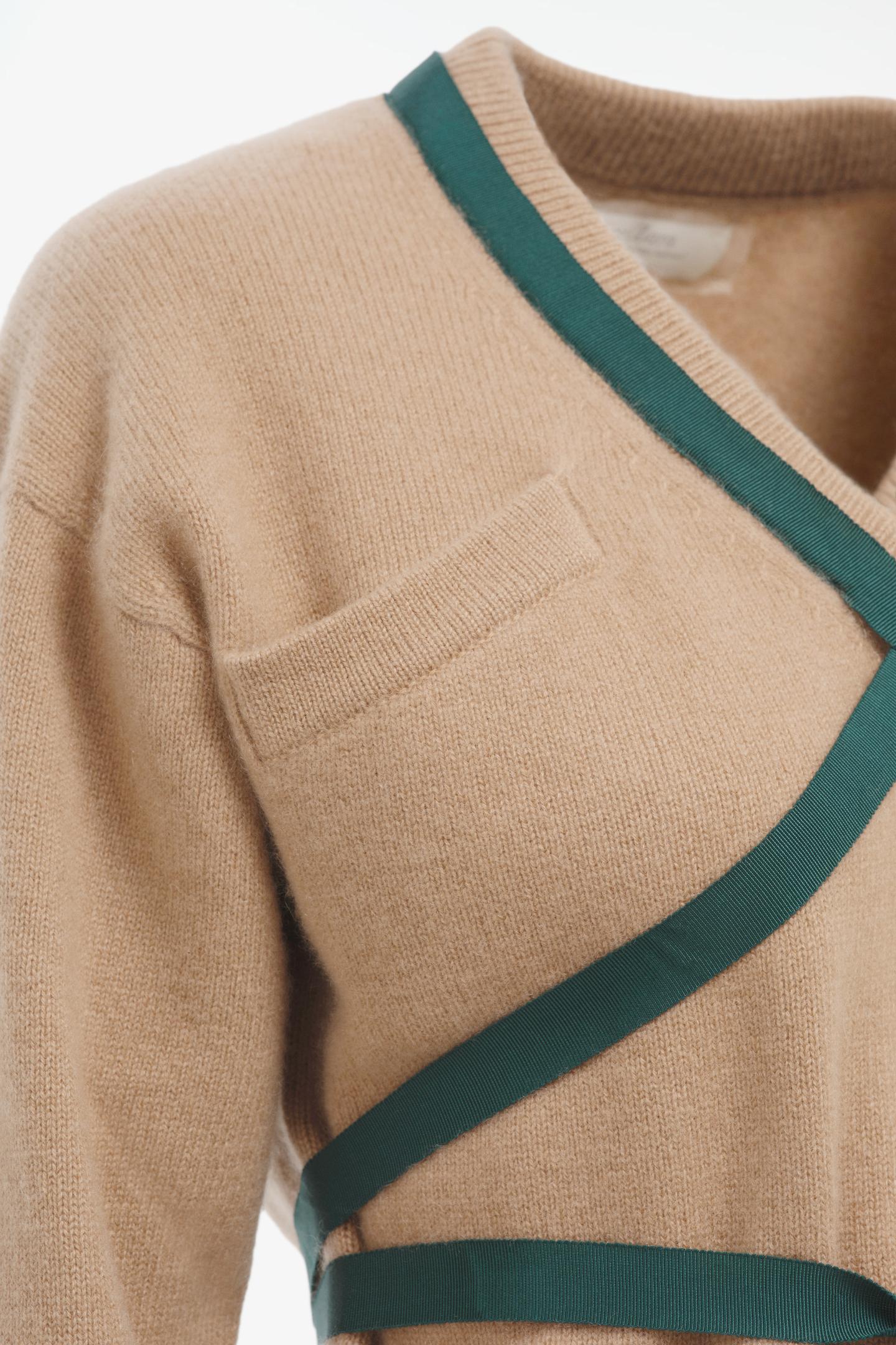 Мужской свитер Zara Limited Edition 100% Cashmere, цвет: Бежевый — фото 5